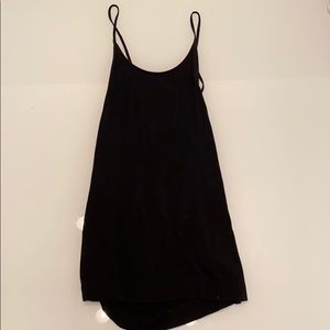 Black backless camisole